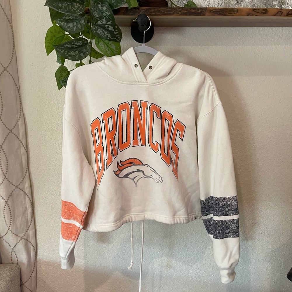 Denver Broncos crop hoodie